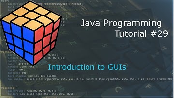 Java Programming Tutorial 29 - Introduction to GUIs