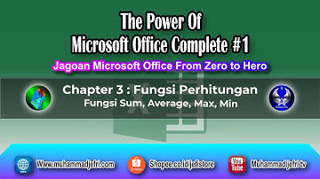 6). Fungsi Sum, Average, Max, Min Microsoft Office Excel - Jefistore Official