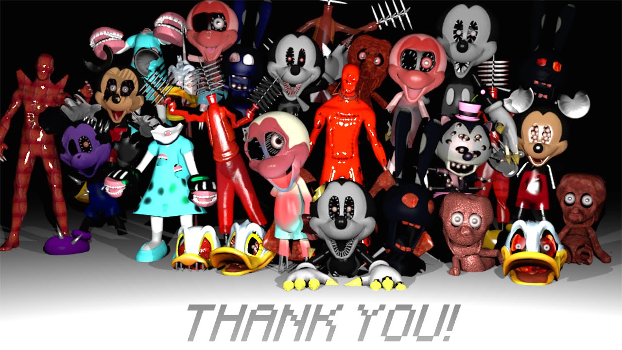 fnati nightmare before disney all animatronics jumpscares youtube