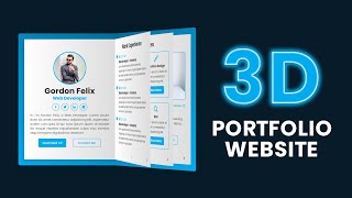 3D Portfolio Website | HTML CSS & Javascript
