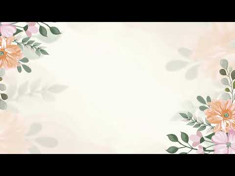 4K Wedding Floral Invitation Background Video | Stocklate #backgroundvideo
