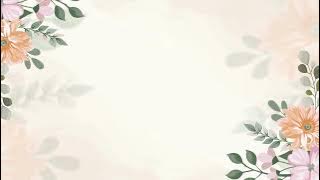 4K Wedding Floral Invitation Background Video | Stocklate #backgroundvideo