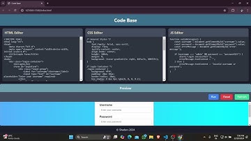 Browser Based Code Editor
