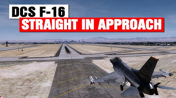 Straight in approach in the DCS F-16 Viper