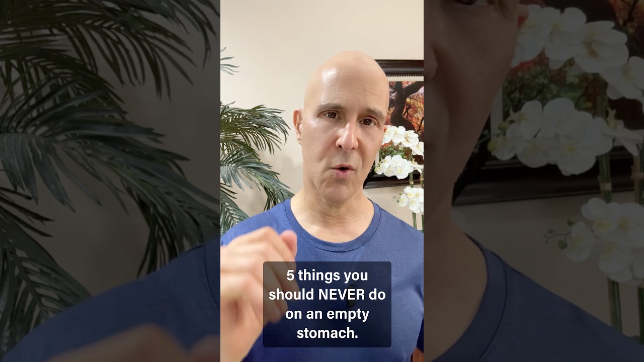 Five things you should NEVER do on an empty stomach. #drmandell #health #healthy #food
