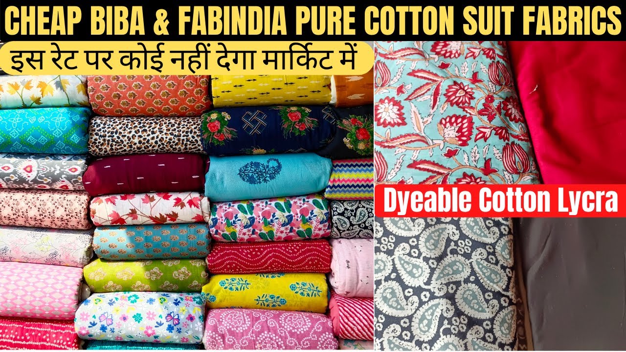 BIBA & Fabindia Pure Cotton Suits | Katran Market Mangolpuri - YouTube