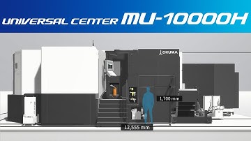 3D Machine View/5-Axis Horizontal Machining Center UNIVERSAL CENTER MU-10000H【OKUMA】