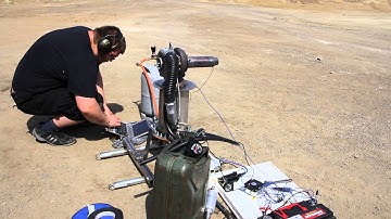 Turbojet Engine Test Run