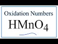 Oxidation States and Numbers