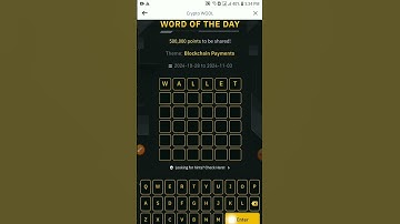 Binance WODL 6 Letter Answer | Blockchain Payments Theme | Today’s Binance Word of the Day#4uCrypto