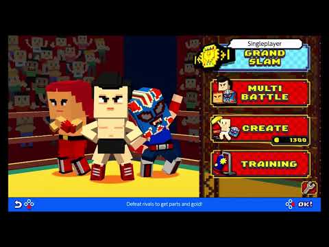 Chiki Chiki Boxy Pro Wrestling Grand Slam Mode Playthrough (Game Movie)