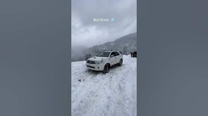 Fortuner in snow ….but ye kya ho gya guy’s 😳
