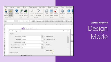 Astral Reports || How to - Use Design Mode