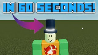 How To Make A Hat In Roblox Studio In 60 Seconds!