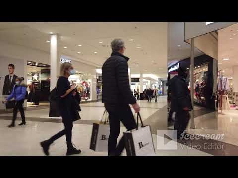 Quebec City Shopping Mall, Place Sainte Foy Walking Tour in Christmas times 4k #quebec #canada #chri