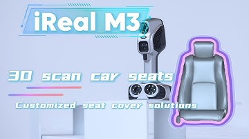 iReal  M3 3D Scanner, Easy to 3D Scan Black Car Seat