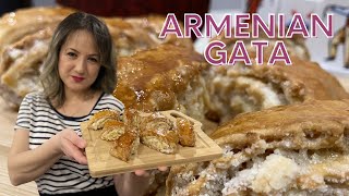 Armenian Gata / Sweet Bakery Treat / Մածունով գաթա / Гата Армянская (Sweet Pastry)
