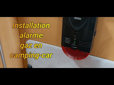 Installation alarme gaz en camping-car 