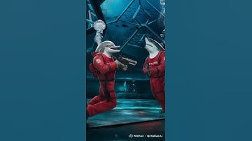 Squid game under water