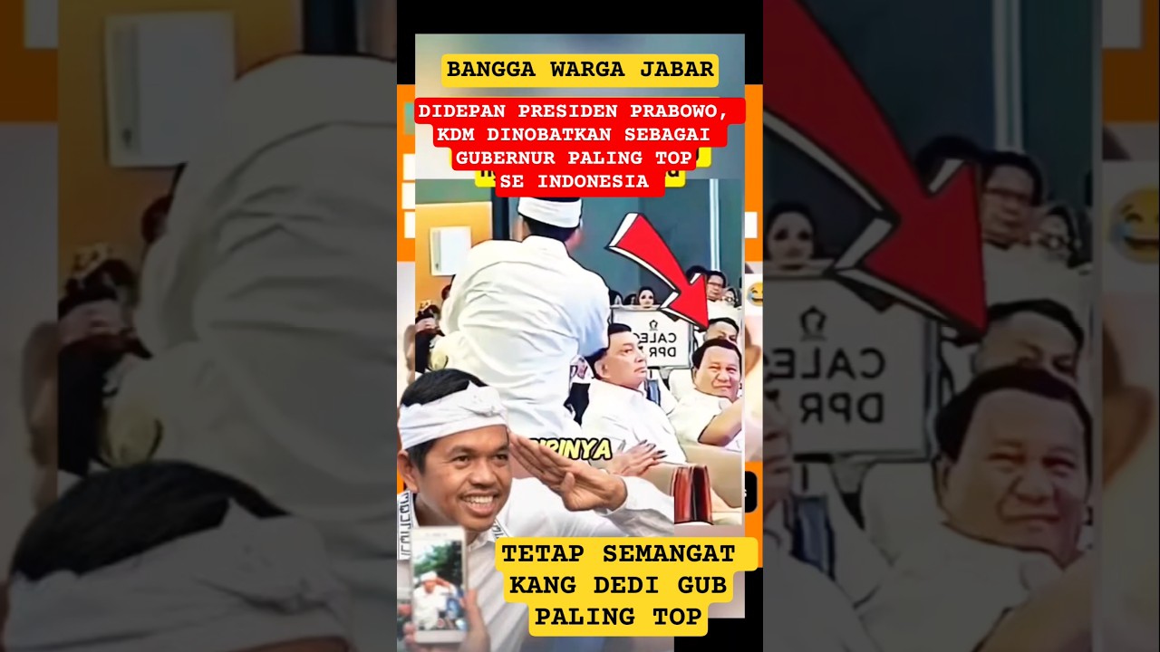 Kdm dinobatkan gubernur paling top 