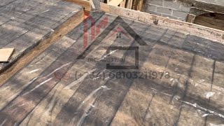 Using A Plastic Membrane Nylon On A Slab Formwork Before The Casting Process