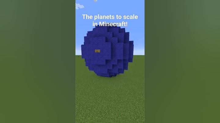 Planets to scale in Minecraft #science #space #spacescience #astronomy #planet #minecraft