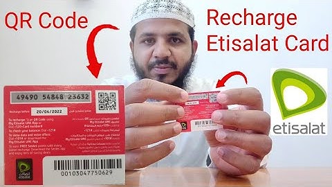 Recharge Etisalat Card By QR Code | How To Recharge Etisalat SIM Card By Barcode | Etisalat Recharge