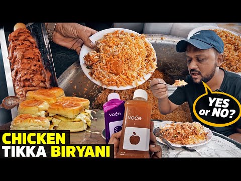 Tikka Biryani & Tipu Bun Kabab | Boat Basin, Karachi | VOCE, cold pressed juices | Street Food PK