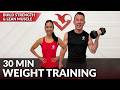 30 Min Weight Training at Home Full Body Dumbbell Workout - Strength Training for Women & Men
