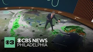 Tracking Hurricane Melissa, cloudy and breezy Tuesday night in Philadelphia region