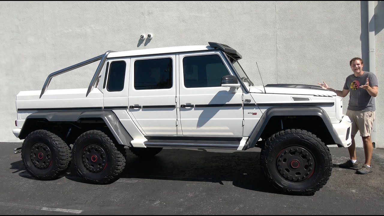 The Mercedes G63 Amg 6x6 Is The Ultimate 1 5 Million Pickup Truck Youtube