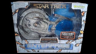 Art Asylum Star Trek Battle Damaged Enterprise NX-01 Light and Sound Unboxing - Retro Toy Review