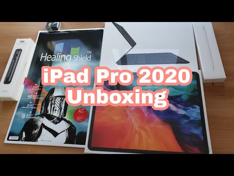 [ENG] 아이패드 프로 4세대 12.9인치 언박싱 | iPad Pro 2020 12.9 inch unboxing | 악세사리 (애플펜슬, 키보드, 펜슬케이스, 펜촉, 마우스)