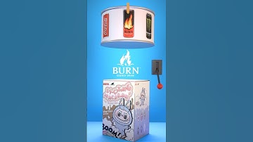 Labubu Collaboration with Burn ! WHO is next ? Labubu 3D animation #labubu #vfx #3danimation #burn