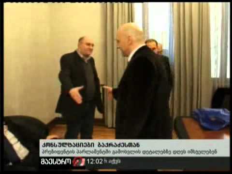 (12:00) 10/02/11 კონსულტაციები ბაქრაძესთან