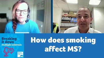 How does smoking affect MS?