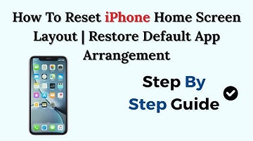 How To Reset iPhone Home Screen Layout | Restore Default App Arrangement