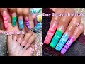 EASY GEL POLISH MARBLE ✨POLYGEL NAILS FOR BEGINNERS | MADAM GLAM | NAIL TUTORIAL