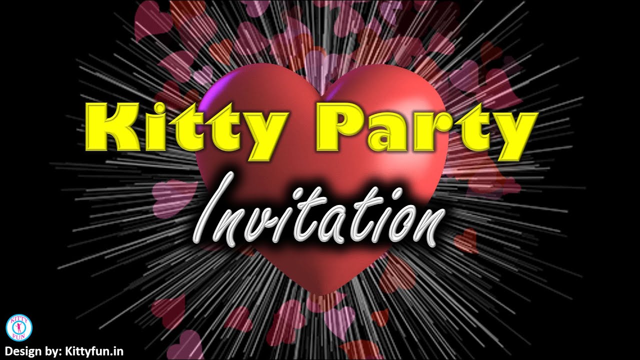 Valentine Theme Kitty Party Video Invitation YouTube