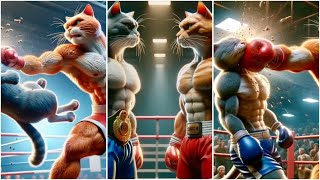 Cats compete in boxing - Sweet revenge | Cat Story  #cats #cat #cute #sadcat😿