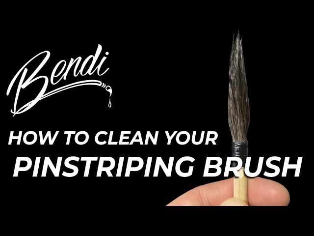 How to Clean your Pinstriping Brush 