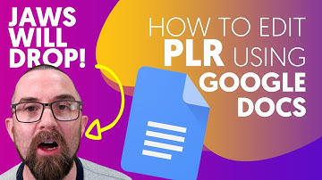 How To Edit PLR.me Documents Using Google Docs - It