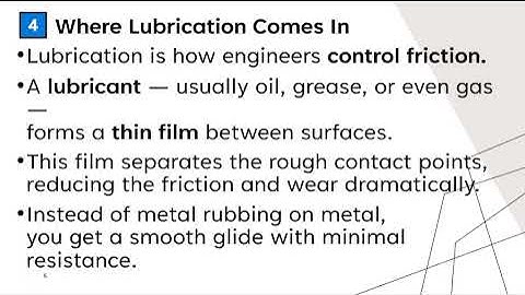 The Science of Friction and Lubrication