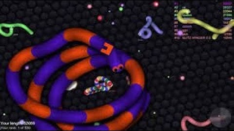 I became the largest snake in slither.io [world record]
