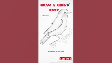 How to draw bird 🐦 | easy rule to draw a bird | easy bird drawing #shorts #art #kids #viral #birds