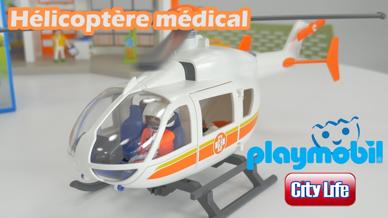 helicoptere ambulance playmobil