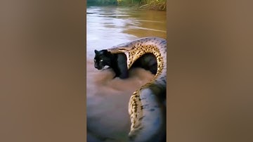 새끼를 지키려다 뱀의 먹이가 된 어미 표범