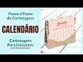 Calendário de Mesa em Cartonagem | Cartonagem Passo a Passo - Heloisa Gimenes Sem Igual Artesanato