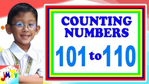 101 to 110 | Counting Numbers | JMTV
