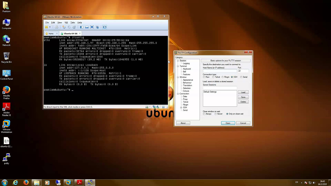 putty คือ Update ตอนที่ 4 การ Remote SSH ด้วยโปรแกรม Putty